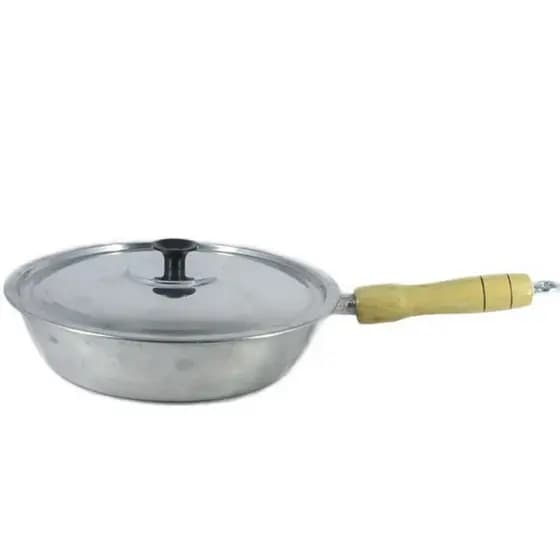 Frigideira Aluminio Batido Fundido Grosso N20 Com Tampa
