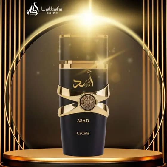 Asad Lattafa Perfume Masculino Importado Power and Elegance Eau de Parfum 100ml