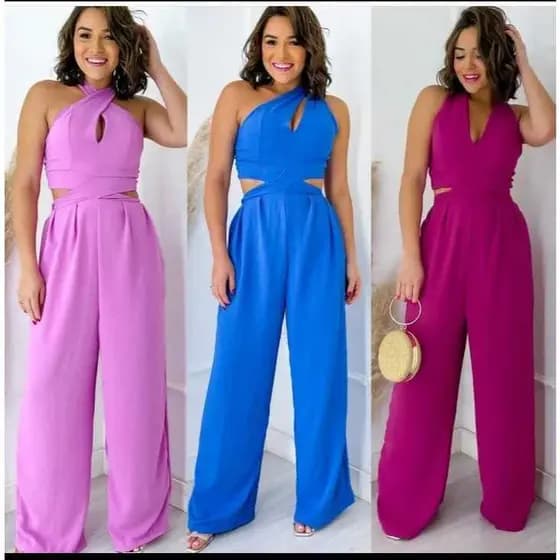 MACACÃO PANTALONA MULTIFORMA MACACÃO FEMININO MACACÃO LONGO DUNAS
