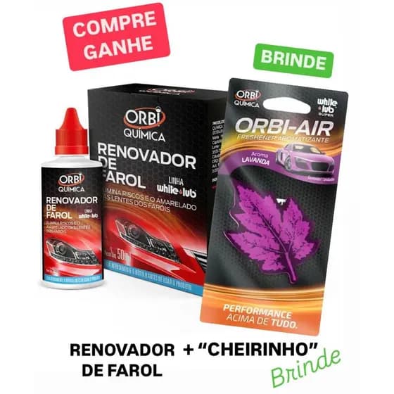 Renovador de Farol Tira Amarelado Riscos Na Lente Do Farol + Cheirinho BRINDE