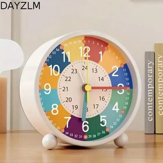 DAYZLM Despertador , Silencioso Mudo Crianças Relógio , Decoração De Mesa Criativo Pequeno Eletrônico Quarto