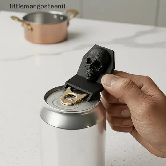 Abridor De Latas De Caveira Gótica Pequeno , Jarras Antiderrapante , 1/2 Peças , Aparelho De Cozinha Divertido Para Aman