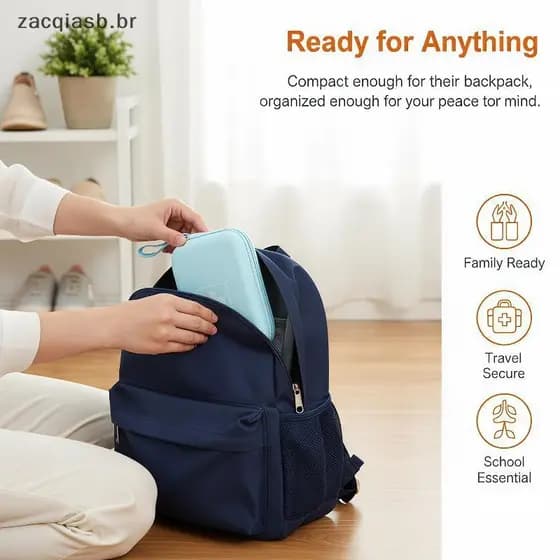 Nobleflyingza Bolsa Portátil Leve Para Armazenamento De Medicamentos Viagem , Grande Capacidade , À Prova D'água , Organ