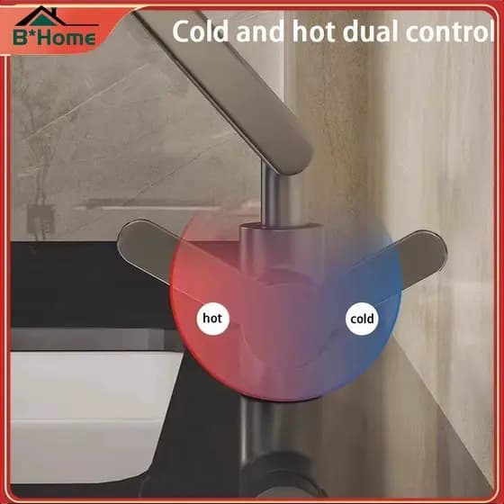 BHTH Universal Dual-mode 1080 Torneira Rotativa Mecânica Braço Lavatório Cozinha Banheiro Quente E Frio Doméstico ~
