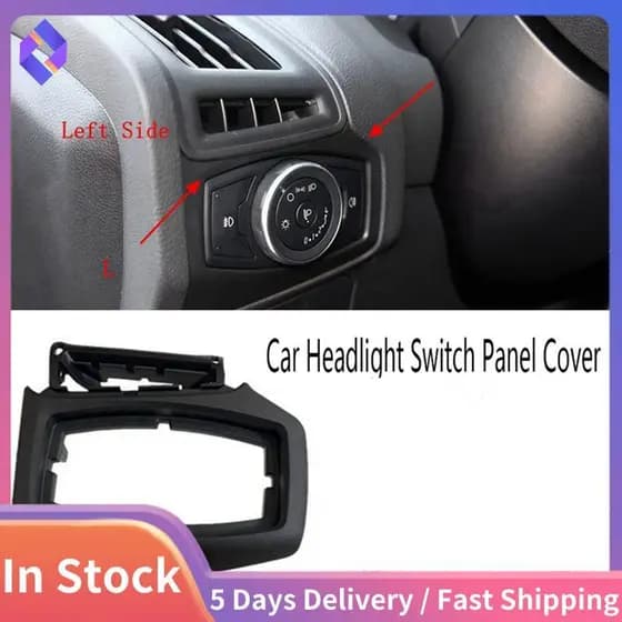 Botão Do Interruptor Farol Carro Guarnição Painel Quadro Capa Para Foco 12-14 Cabeça Luz Tampas Movimentação Da Mão Esqu