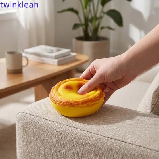 Brinquedo Mole Da Torta De Ovo TWINKLEAN , Pegajoso Simulação Do Fluido Relaxamento Mão Grosso Recuperação