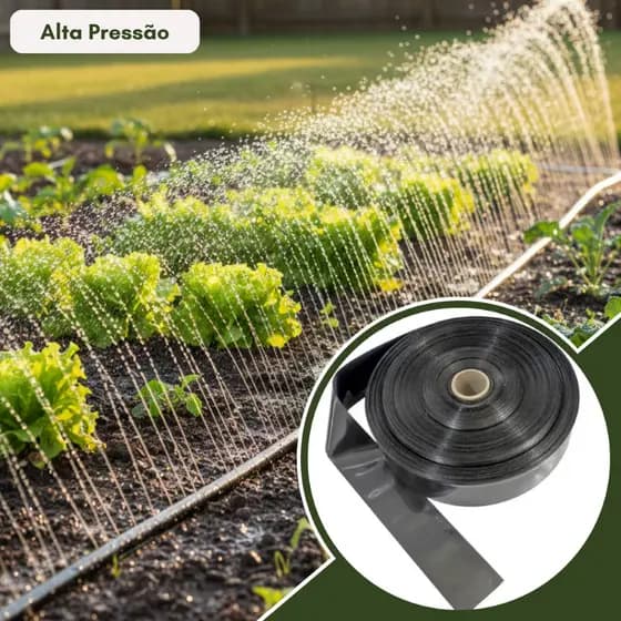 Mangueira Rolo 1" Santeno 100m Perfurada Irrigação Jardim Horta Gramado