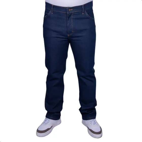 Calça Jeans Masculina Reta Azul com Elastano Conforto e Estilo para Todos