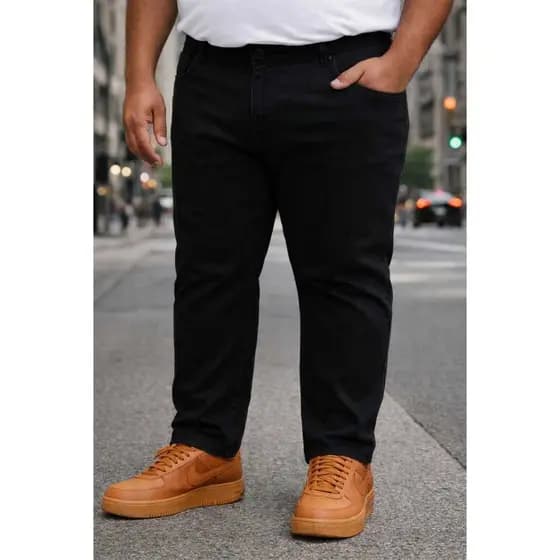Calça Jeans Plus Size Masculina Do 50 AO 70, Tecido Confort Premium com Elastano, Casual e trabalho
