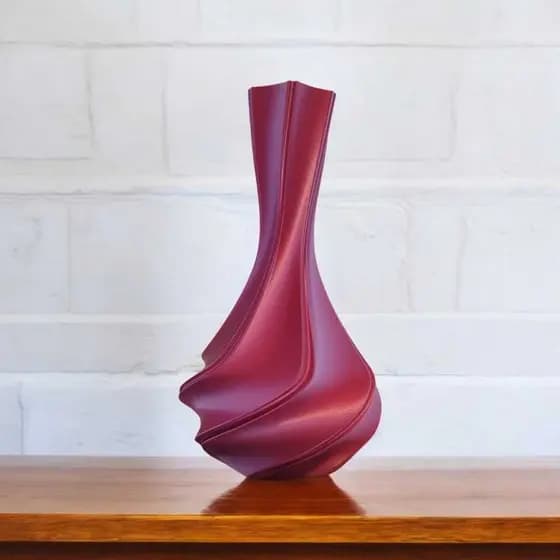 Vaso decorativo Ondari Cachepot 3d P/ Decoração sala escritório decoração Rack ambientes mesa