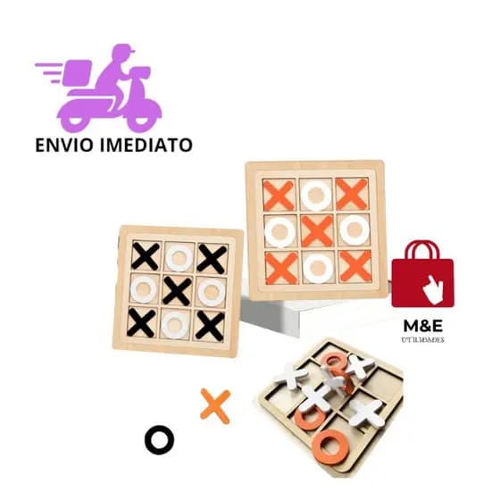Jogo Da Velha Brinquedo Madeira