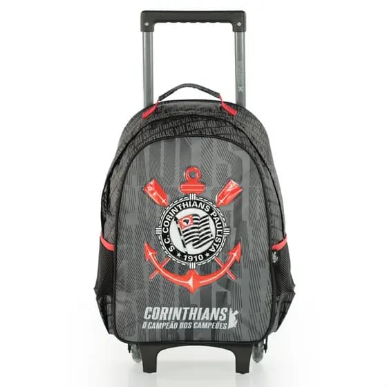 Mochila com Rodas Escolar Xeryus 16 Corinthians 16400 Preto - Infantil