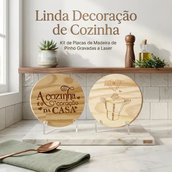 Enfeite Para Cozinha Madeira Pinos Quadro Decorativo Decoração Cozinha Pinos Armário de Cozinha Bancada Item Decoração