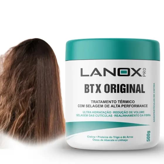 BTX Original Lanox Pro 500g - Efeito Progressivo Liso (COMPATÍVEL COM TODAS AS QUÍMICAS)