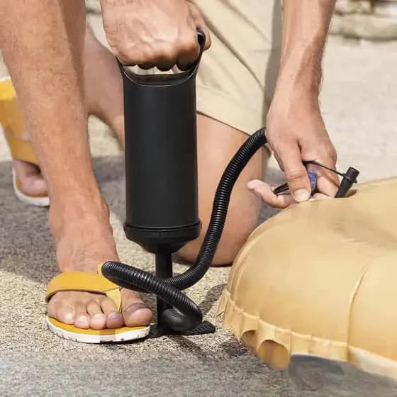 Bomba de Ar Manual Multiuso 30cm Encher Boia Bexiga Portátil Colchão Versátil Assoprar Forte