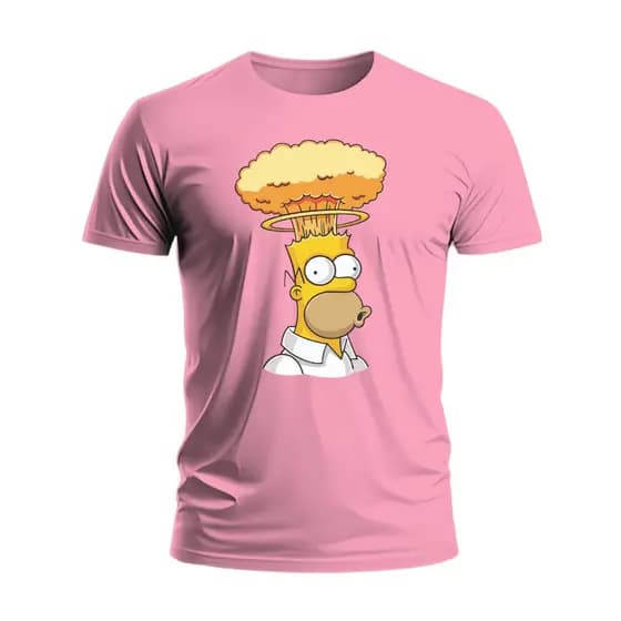 Camiseta Homer Desenho Os Simpson Camisa 100% Algodão Masculino