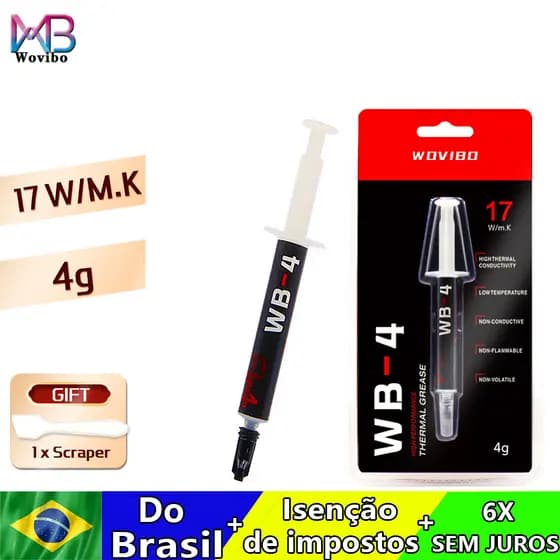 Thermal Paste WB-4 WB 4 4g 17 W /M-k For CPU GPU HeatSink Cooling Cooler Thermal Grease Compound
