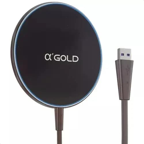 Carregador Sem Fio Indução Magnético 20w Turbo Ultra Rápido Cor Preto