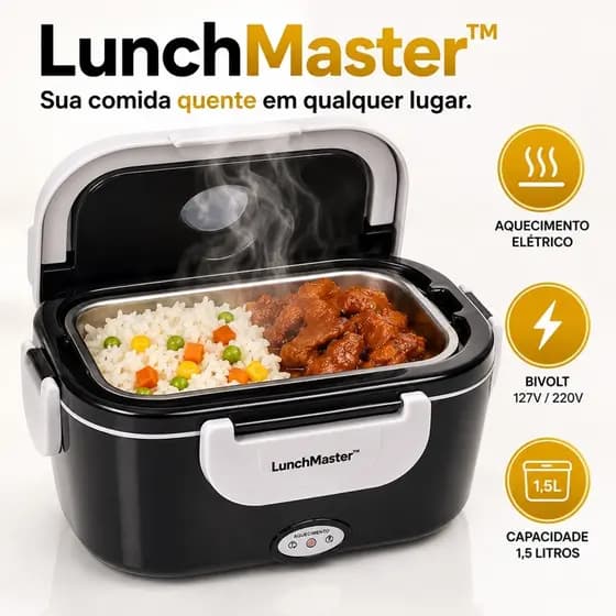 Marmiteira Elétrica Bivolt 1,5L Portátil Box Marmita Térmica