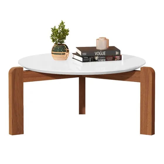 Mesa De Centro Austria Redonda para sala de estar