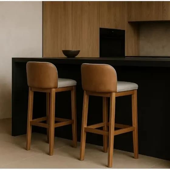 Kit 2 Banquetas Area Gourmet Onix