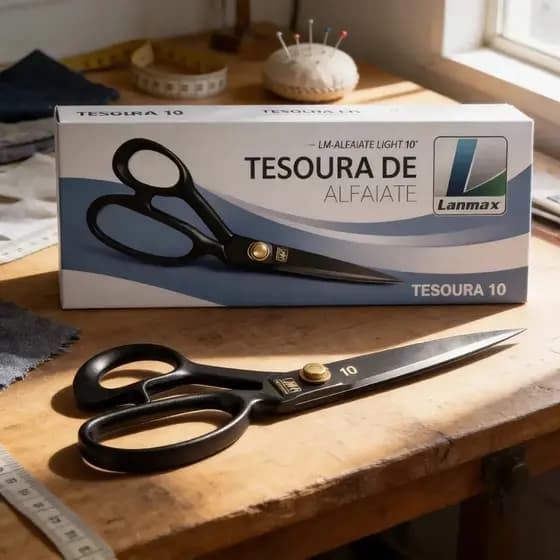 Tesoura Costura Alfaiate 10 Polegadas Lanmax Titanium Profissional Resistente