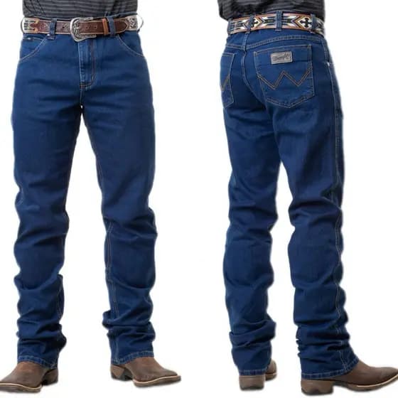 Calça Jeans Masculina Moda Cowboy Wrangler 97 % algodão 3% elastano