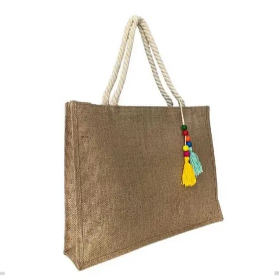 Bolsa Praia Linda Palha Feminina Com Zíper + Pigente Acambamento Dos Ferragens Níquel Cor Marrom-claro Correia De Ombro
