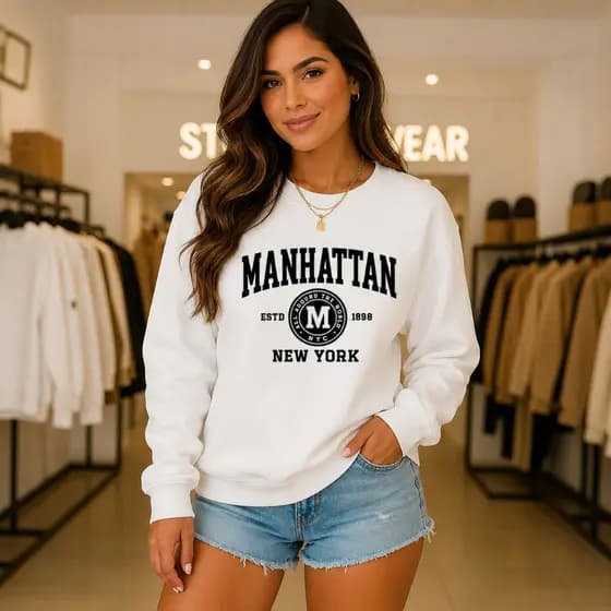 Blusa de Frio Moletom Unissex Gola careca Bear Blusão Flanelado Algodão Gola Redonda
