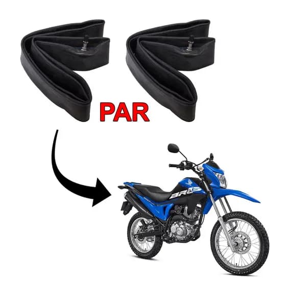 Par Câmaras De Ar Moto Bros Crosser Mj-17 e Mj-19 Aro 17 e 19