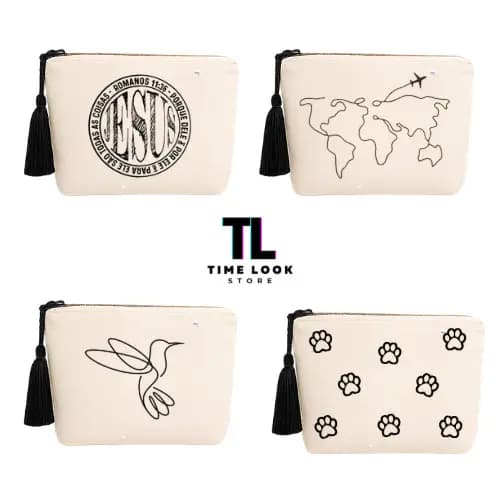 Necessaire Estampada 100% Algodão