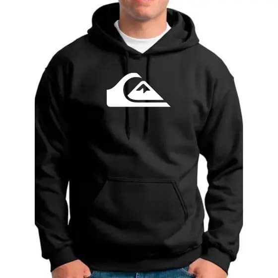 Moletom Masculino Quiksilver Peluciado | Com Capuz e Bolso | Personalizado | Blusa de Frio Estilosa
