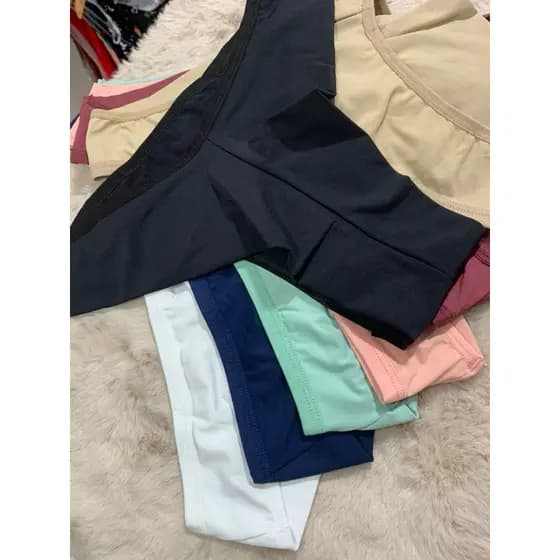 Kit 2 Calcinhas Plus Size Fio Duplo Cintura Alta Conforto Máximo do 48 ao 54 — Modela sem Marcar!