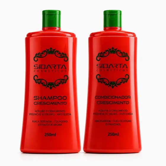 Duplo Crescimento Capilar Sidarta (2F) = Shampoo + Condicionador