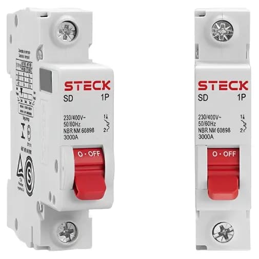KIT 2 Disjuntores STECK Unipolar Monopolar 6A |10A | 16A | 20A | 25A | 32A STECK