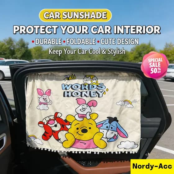 Cortina De Guarda-Sol De Carro Pequena E Fresca , Resistente Ao Calor , Anti-Desbotamento , Sem Resíduos , Ventosa Forte