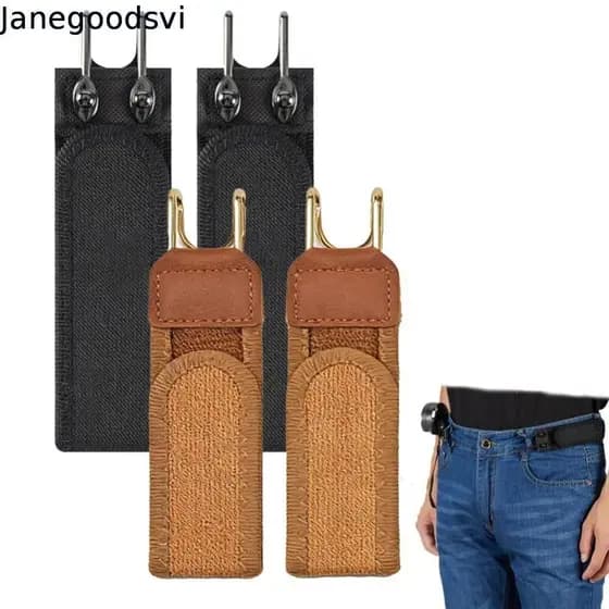 Gancho De Cinto Sem Fivela, Elástico Confortável Ajustável , Metal Com De Cintura Unissex Ajusta Bem Rápido