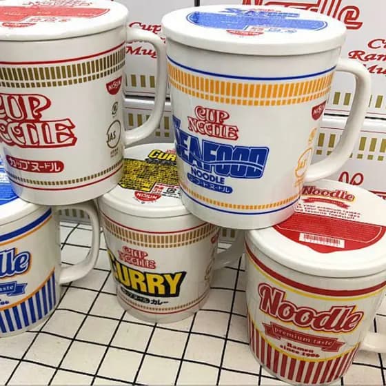 Caneca Em Forma De Macarrão
