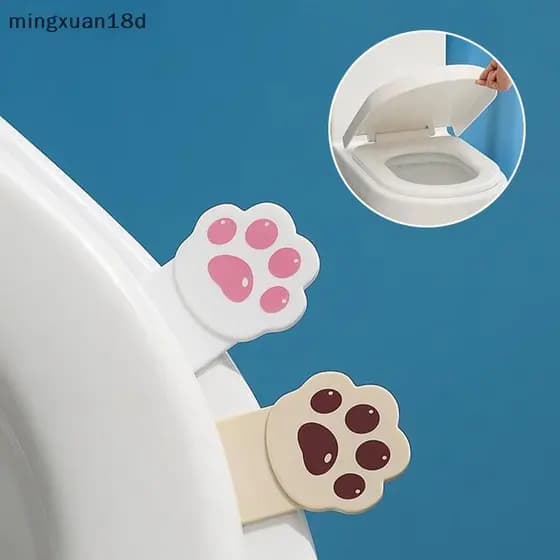ming Levantador De Tampa De Vaso Sanitário Em Formato De Garra De Gato-Fornecimento Doméstico De Banheiro De Plástico [C