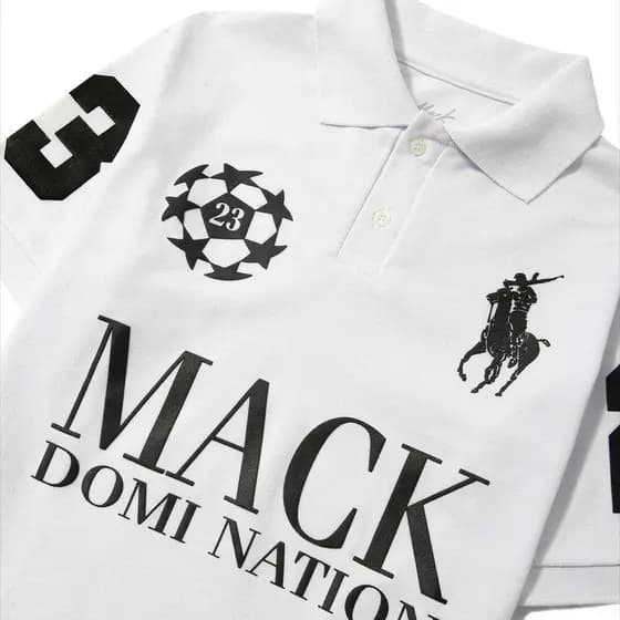 Camiseta Polo Unissex 100% Algodão:"White League Polo" Manga Curta
