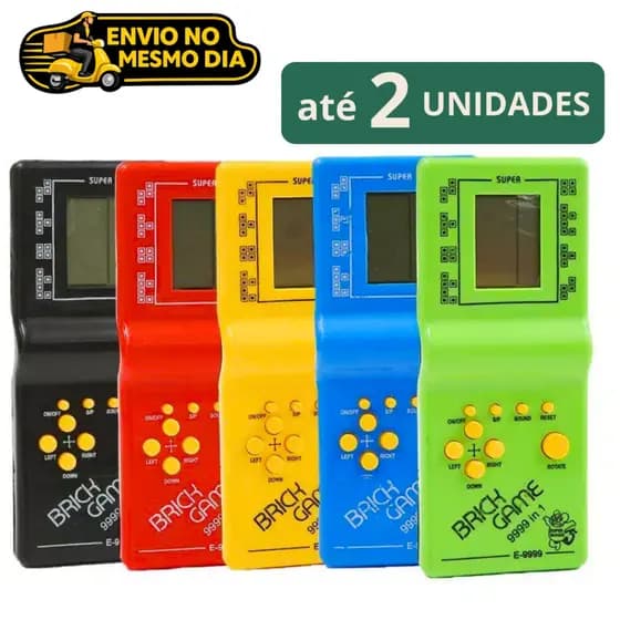 Mini Game Retro Brick Game E-9999 - 9999 Jogos em 1 ENVIO NO MESMO DIA