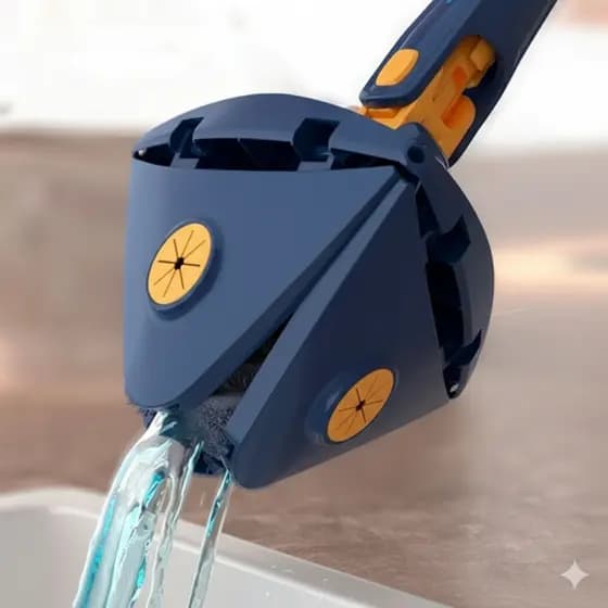 Mop De Limpeza Giratório 360° Triângular limpa cantos dificeis
