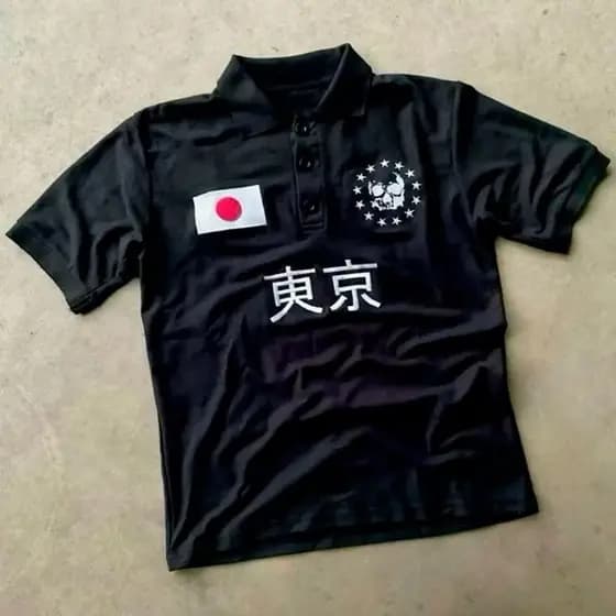Camisa Polo Piquet Japão Streetwear Algodão Plus Size