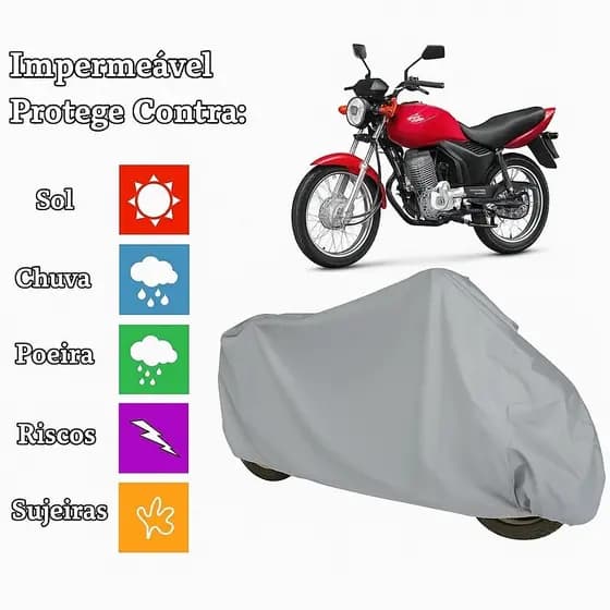 Capa de Moto 100% Impermeável Com Proteção UV Sol/Chuva/Poeira - Auto Style