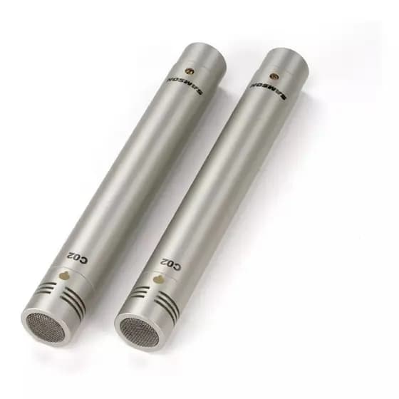 Kit Microfones Condensador Com Case C02 Samson