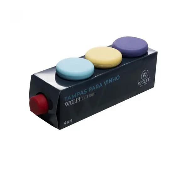 Tampas de Silicone Reutilizáveis – Conjunto com 4 Unidades para Preservar Bebidas