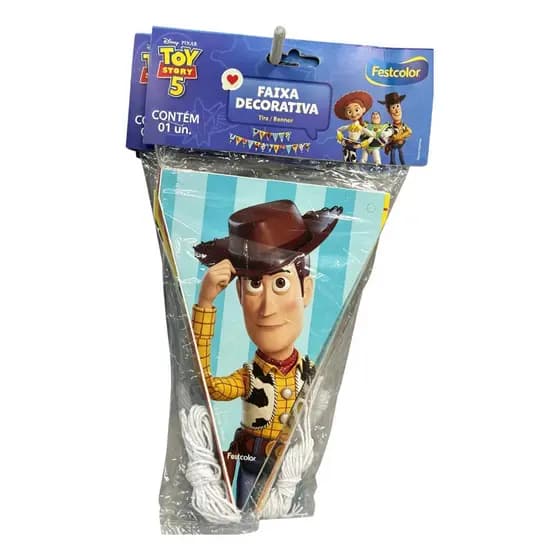Banner Decorativo Toy Story 5 Festa Tema Disney Colorido