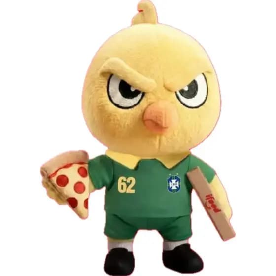 Boneco Canarinho Pistola iFood 62 Pelúcia Colecionável