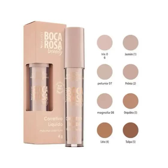 Corretivo Líquido Boca Rosa Beauty by Payot – Alta Cobertura, Longa Duração