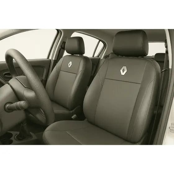 Capa de Banco Automotivo em Couro Impermeável Sandero Clio Logan Duster Oroch Impermeável Resistente